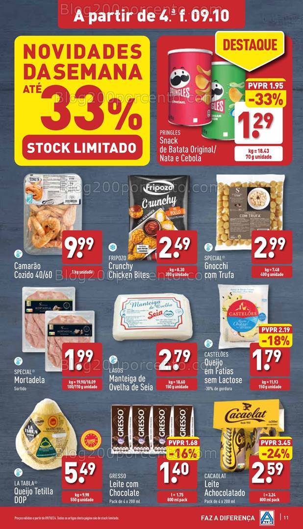 Antevisão Folheto ALDI Promoções de 9 a 15 outubro