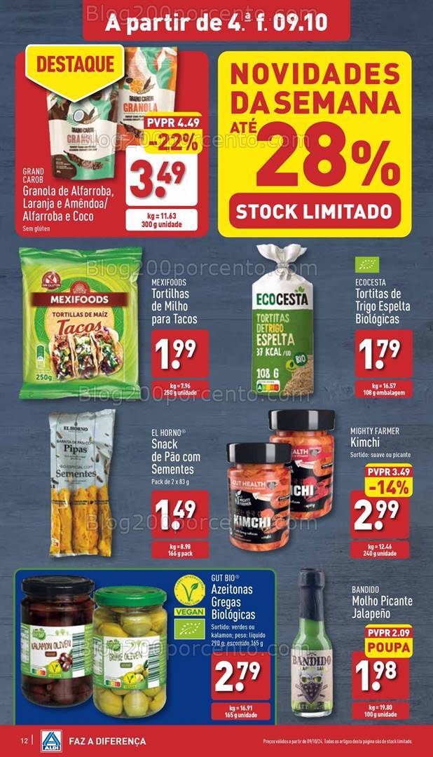 Antevisão Folheto ALDI Promoções de 9 a 15 outubro