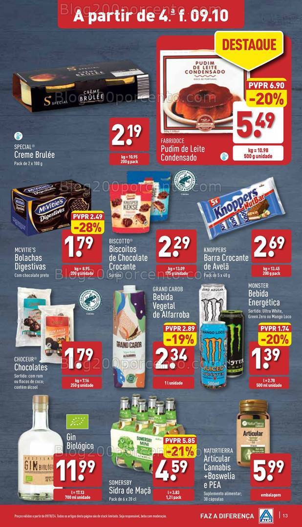 Antevisão Folheto ALDI Promoções de 9 a 15 outubro