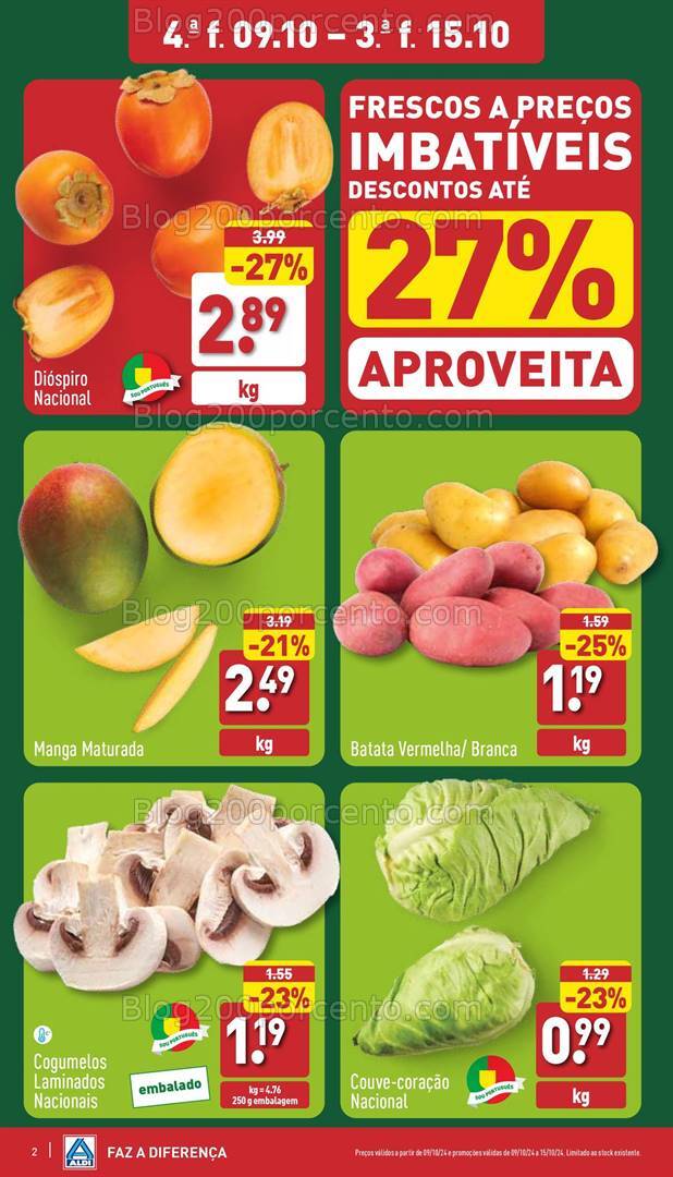 Antevisão Folheto ALDI Promoções de 9 a 15 outubro