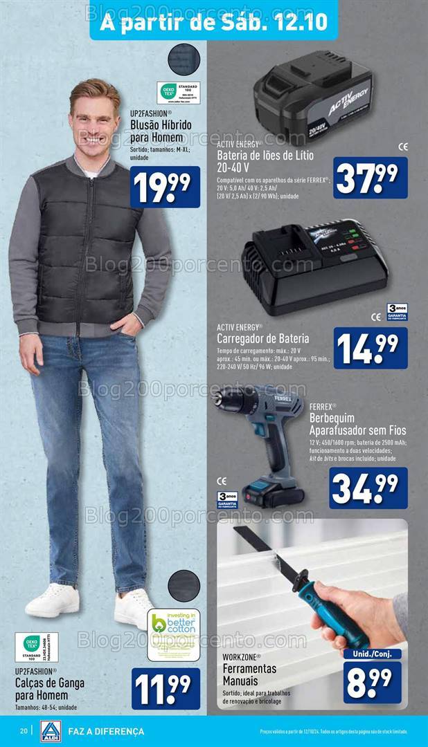 Antevisão Folheto ALDI Bazar Promoções a partir de 12 outubro