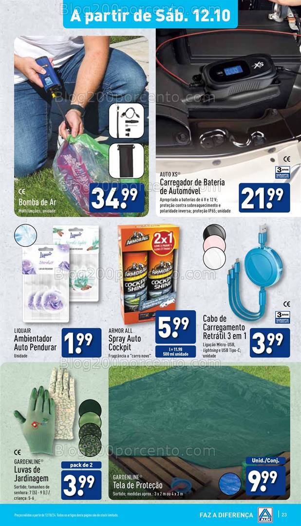 Antevisão Folheto ALDI Bazar Promoções a partir de 12 outubro