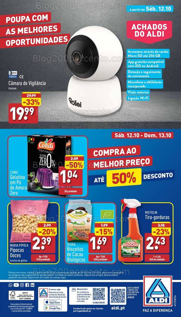 Antevisão Folheto ALDI Bazar Promoções a partir de 12 outubro