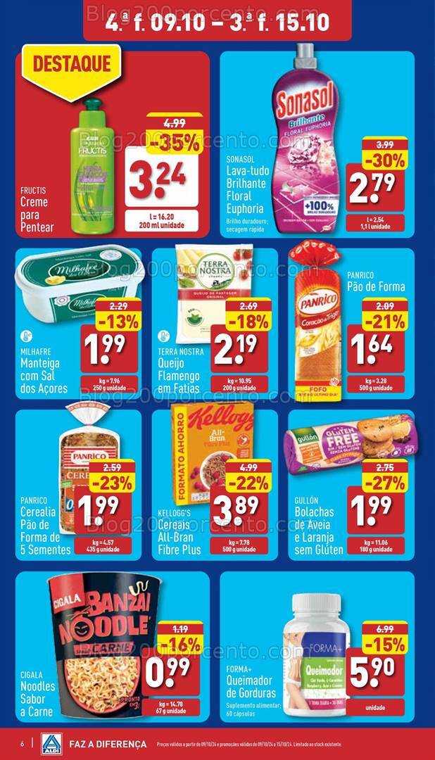 Antevisão Folheto ALDI Promoções de 9 a 15 outubro