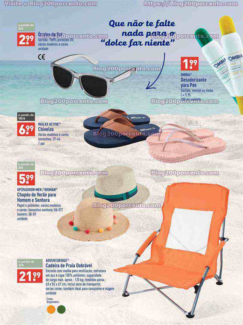Antevisão Folheto ALDI Especial Verão Promoções a partir de 5 junho