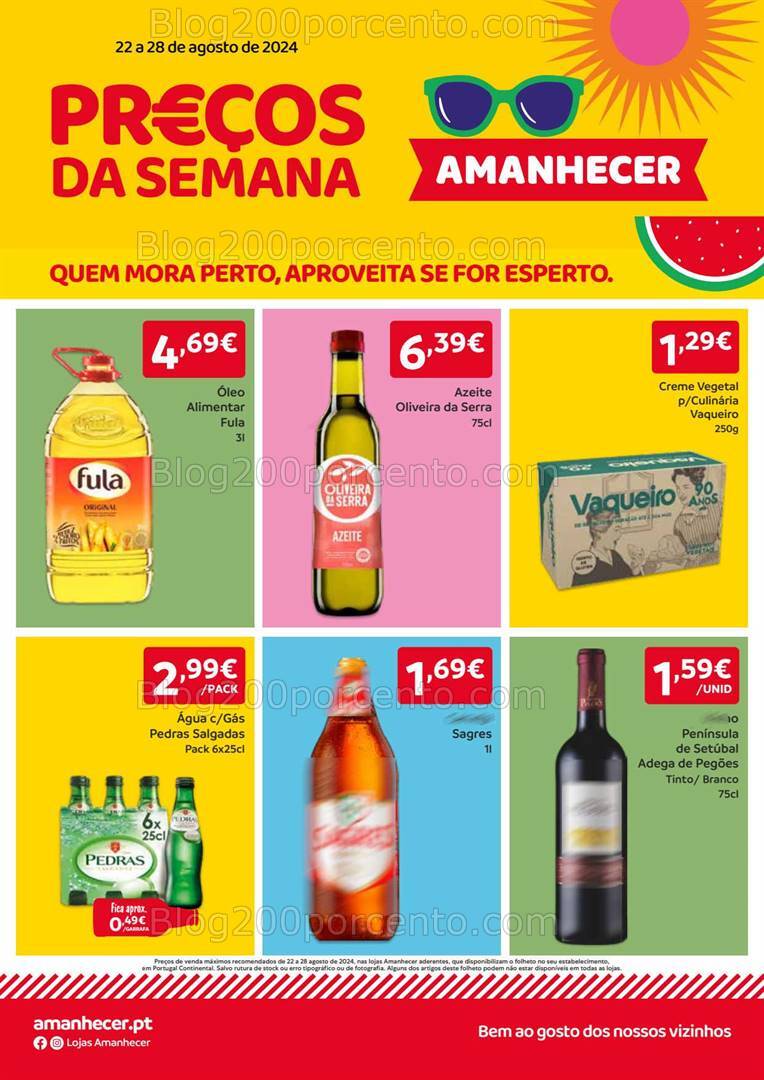 Antevisão Folheto AMANHECER Promoções de 22 a 28 agosto