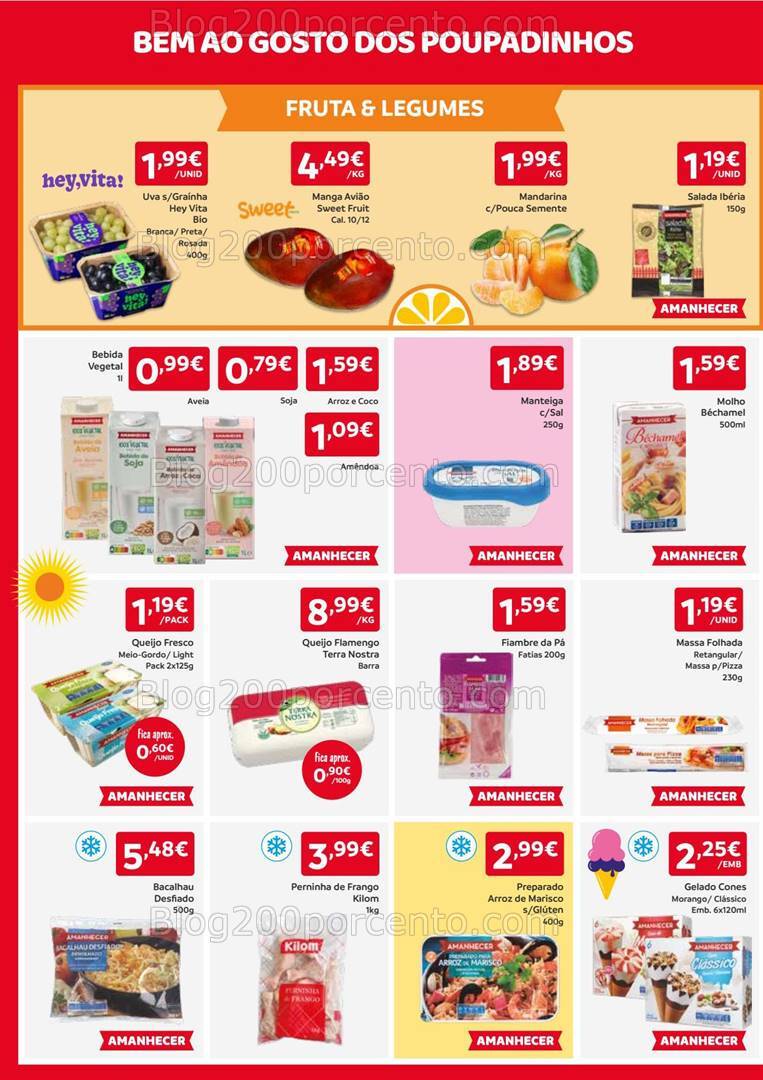 Antevisão Folheto AMANHECER Promoções de 22 a 28 agosto