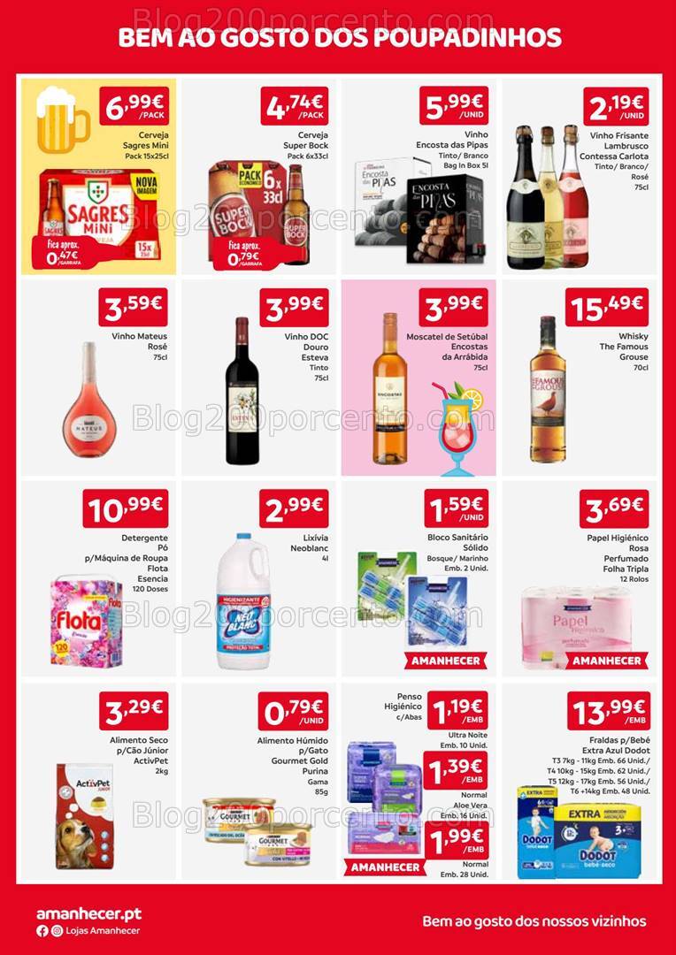 Antevisão Folheto AMANHECER Promoções de 22 a 28 agosto