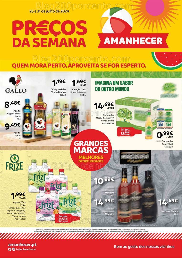 Antevisão Folheto AMANHECER Promoções de 25 a 31 julho