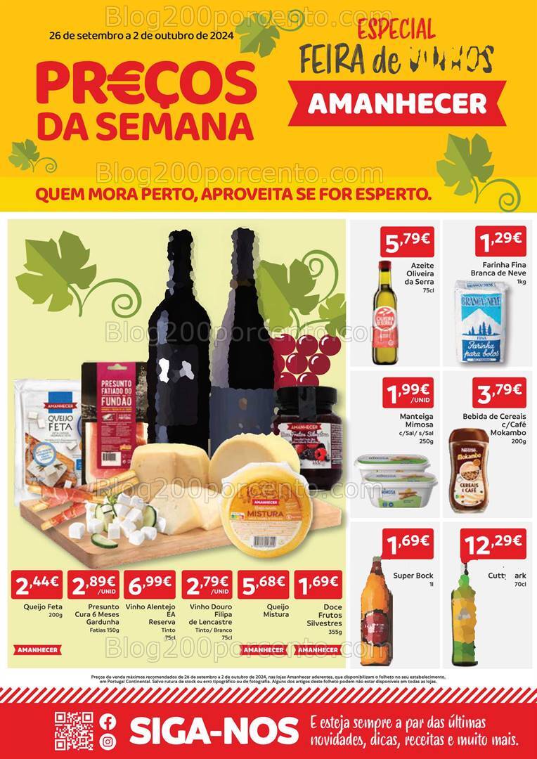 Antevisão Folheto AMANHECER Promoções de 26 setembro a 2 outubro