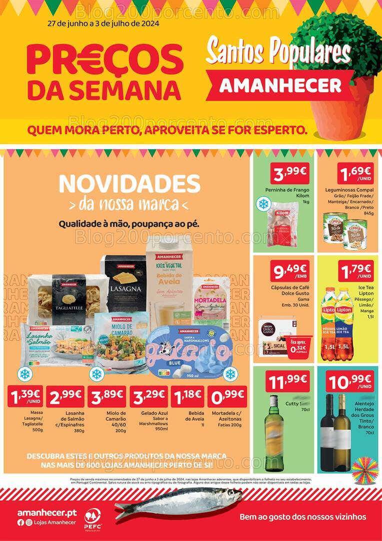 Antevisão Folheto AMANHECER Promoções de 27 junho a 3 julho