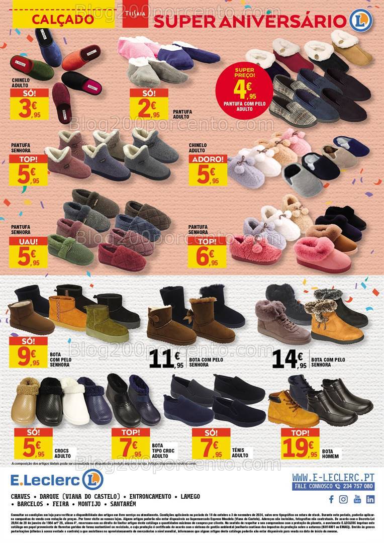 Antevisão Folheto E-LECLERC Bazar Aniversário Promoções de 18 outubro a 3 novembro