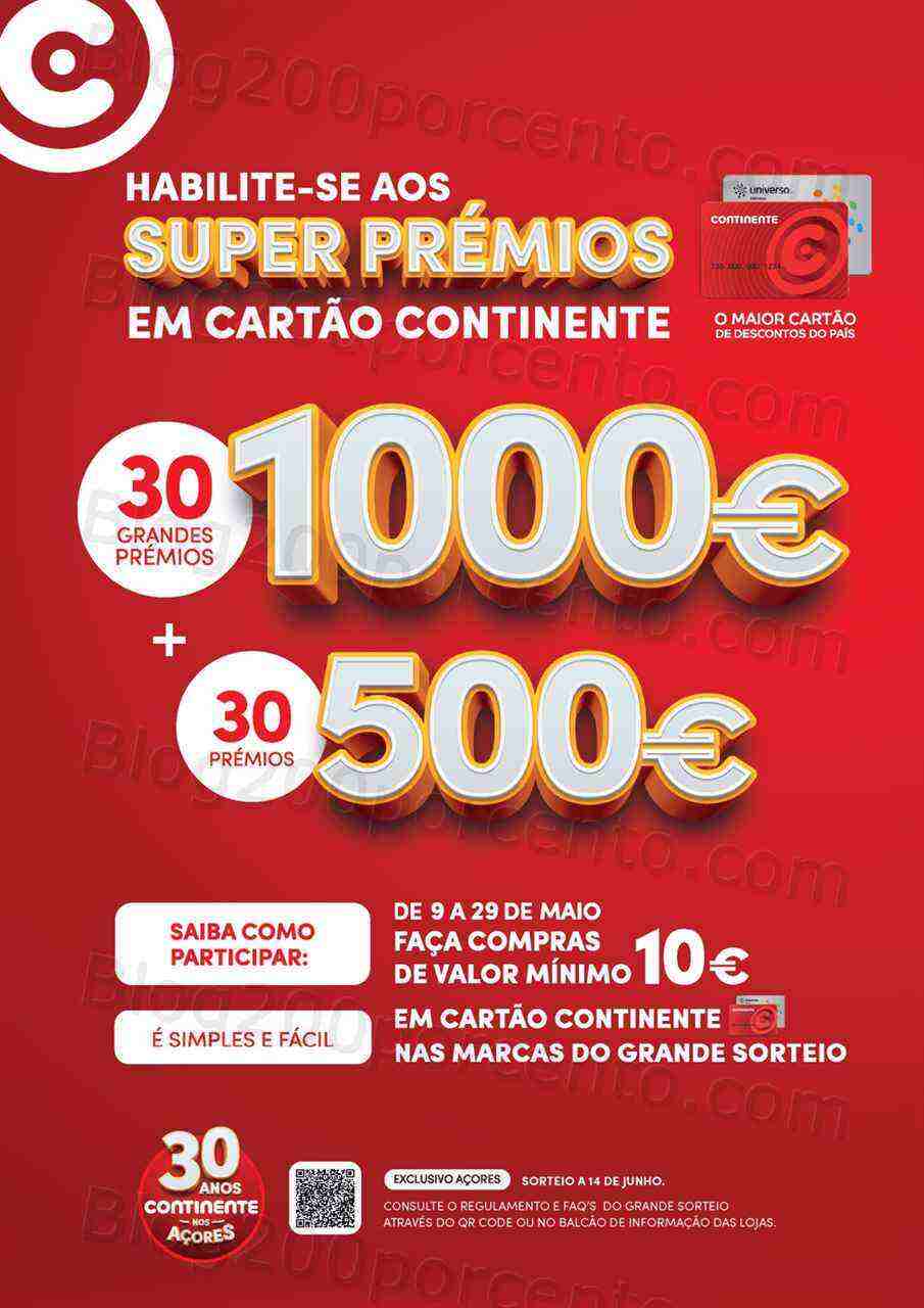 Antevisão Folheto CONTINENTE Especial Açores Promoções de 9 a 29 maio