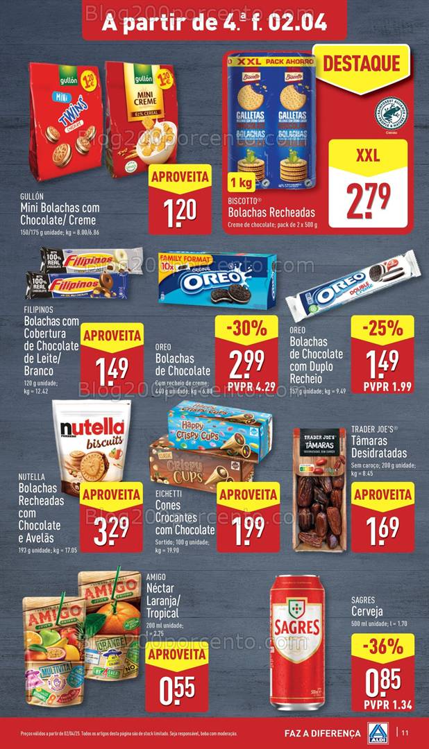 Antevisão Folheto ALDI Promoções de 2 a 8 abril
