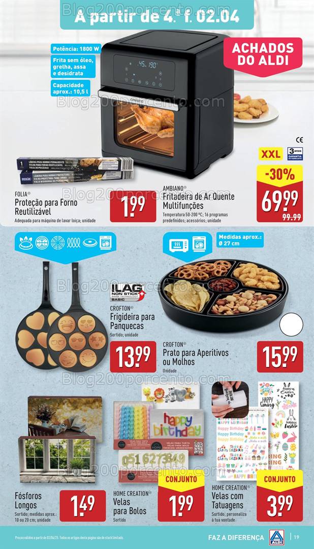 Antevisão Folheto ALDI Bazar Promoções a partir de 2 abril