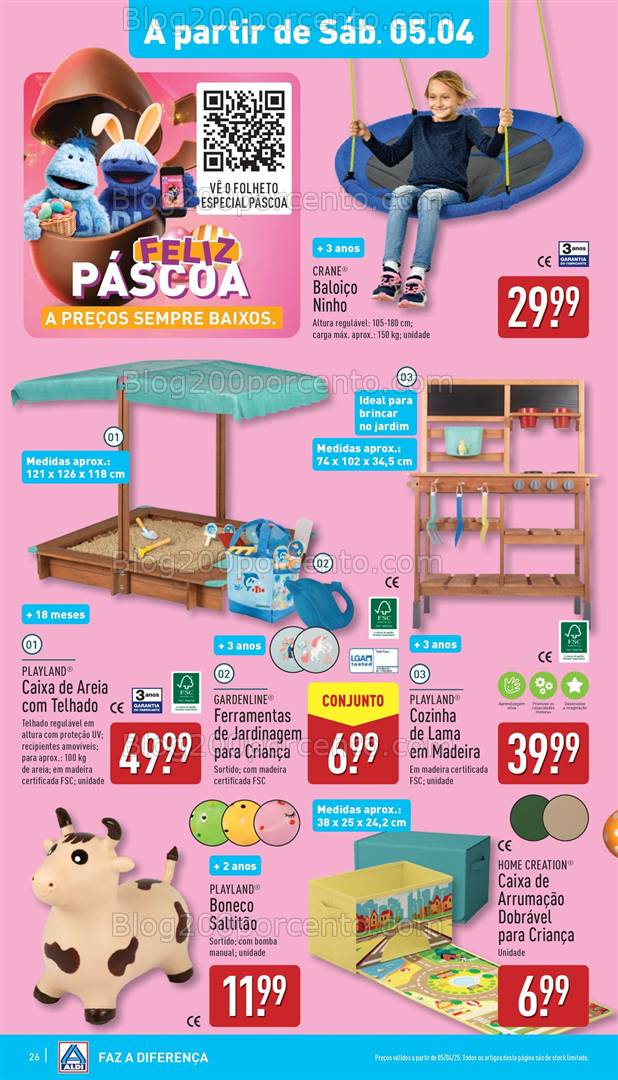 Antevisão Folheto ALDI Bazar Promoções a partir de 5 abril