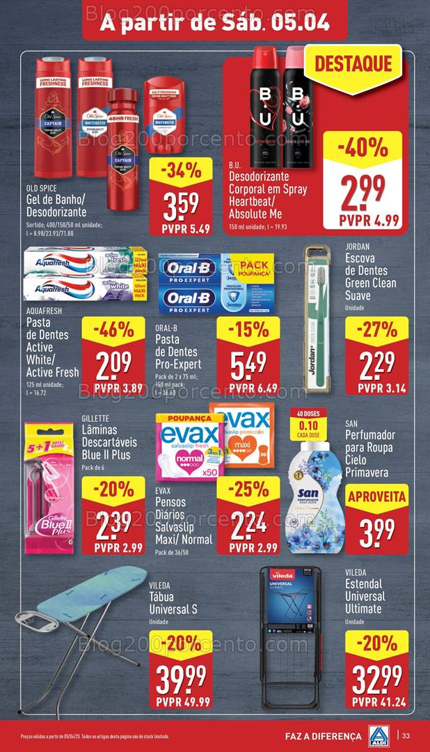 Antevisão Folheto ALDI Promoções de 2 a 8 abril