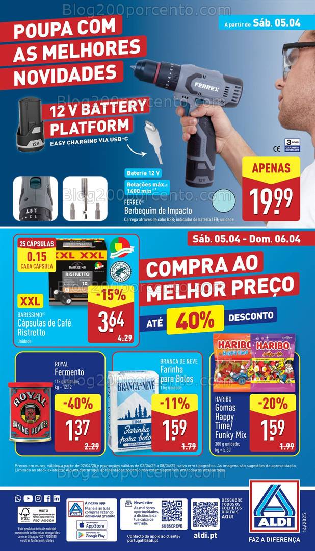 Antevisão Folheto ALDI Bazar Promoções a partir de 5 abril