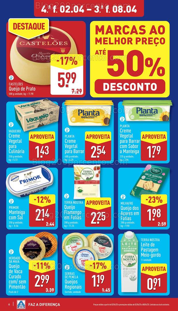 Antevisão Folheto ALDI Promoções de 2 a 8 abril