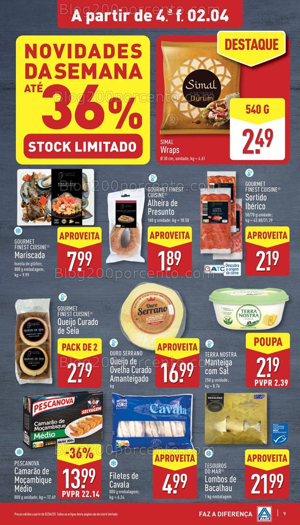 Antevisão Folheto ALDI Promoções de 2 a 8 abril