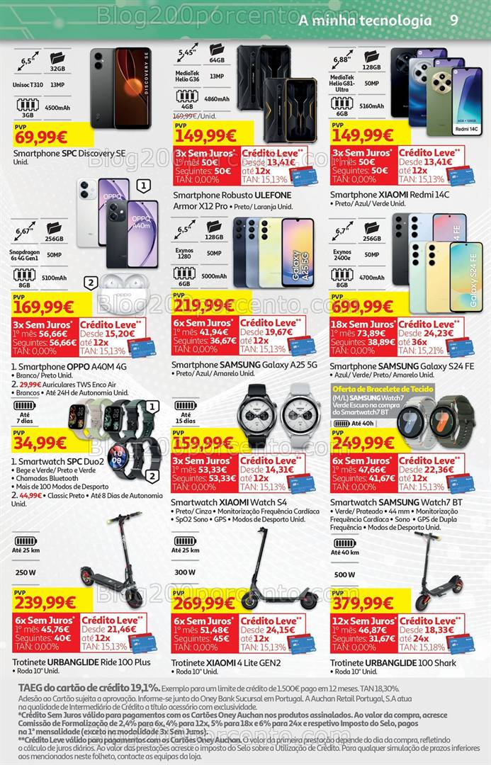 Antevisão Folheto AUCHAN Tecnologia Promoções de 14 a 26 março