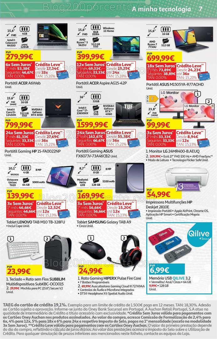 Antevisão Folheto AUCHAN Tecnologia Promoções de 14 a 26 março