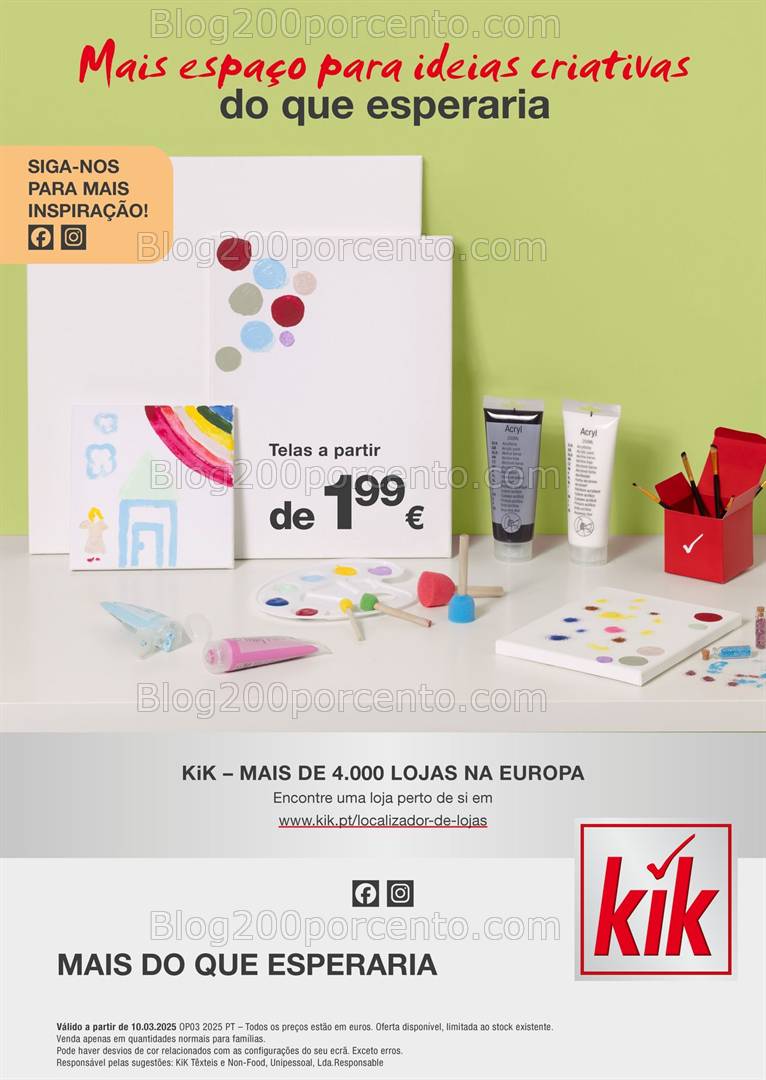 Antevisão Folheto KIK Promoções a partir de 10 março