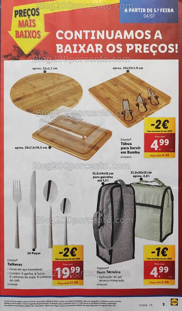 Antevisão Folheto LIDL Promoções de 4 a 10 julho