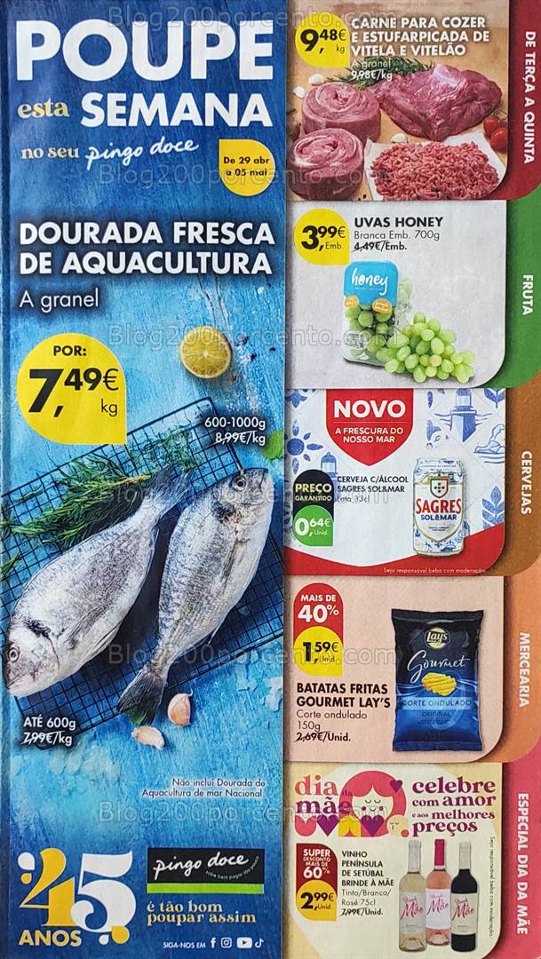 Antevisão Folheto PINGO DOCE Promoções de 29 abril a 5 maio