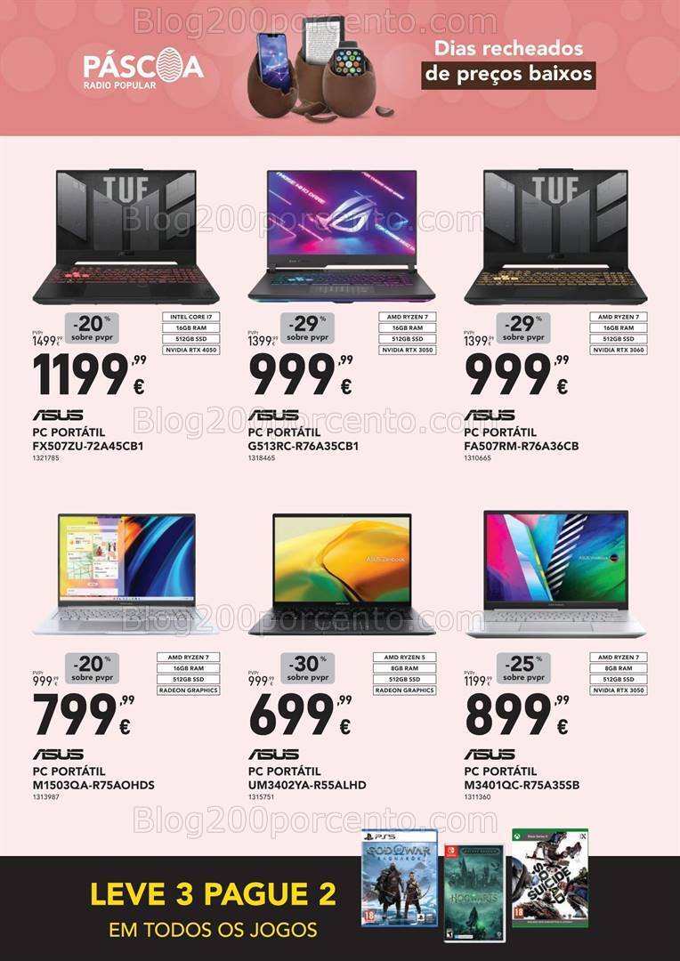 Antevisão Folheto RADIO POPULAR Promoções até 31 março