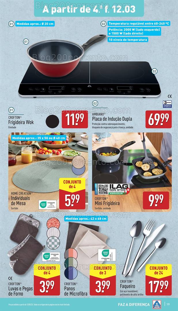 Antevisão Folheto ALDI Promoções de 12 a 18 março