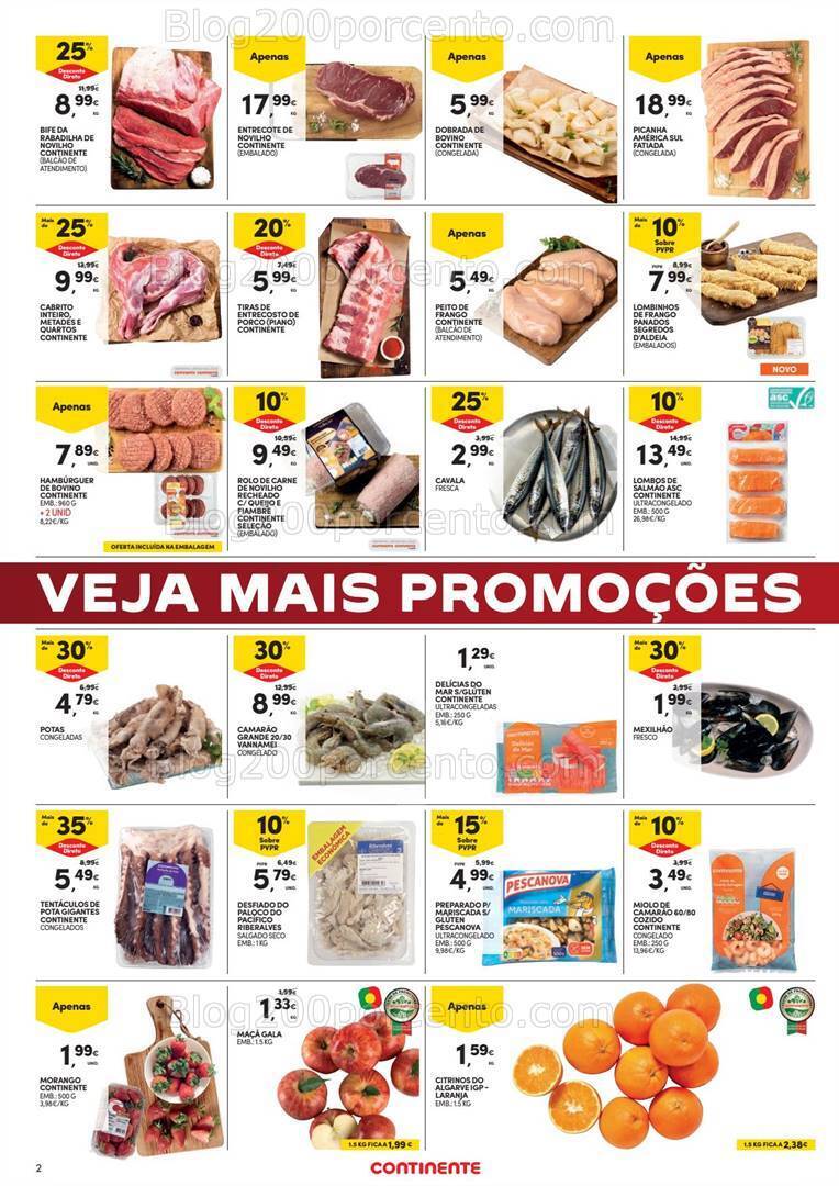 Antevisão Folheto CONTINENTE Promoções Fim de Semana - 3 a 6 maio
