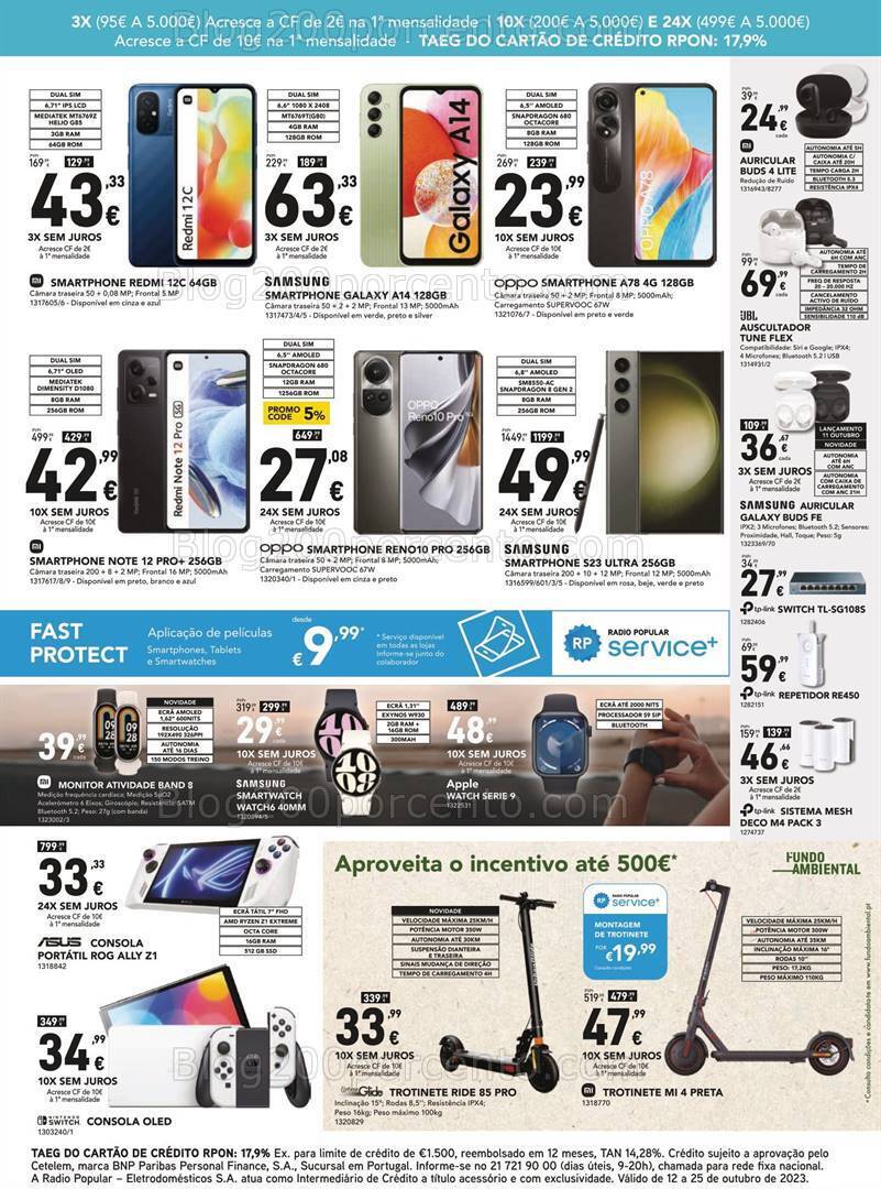 Antevisão Folheto RADIO POPULAR Promoções de 12 a 25 outubro