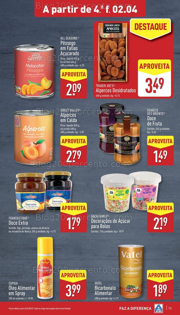 Antevisão Folheto ALDI Promoções de 2 a 8 abril