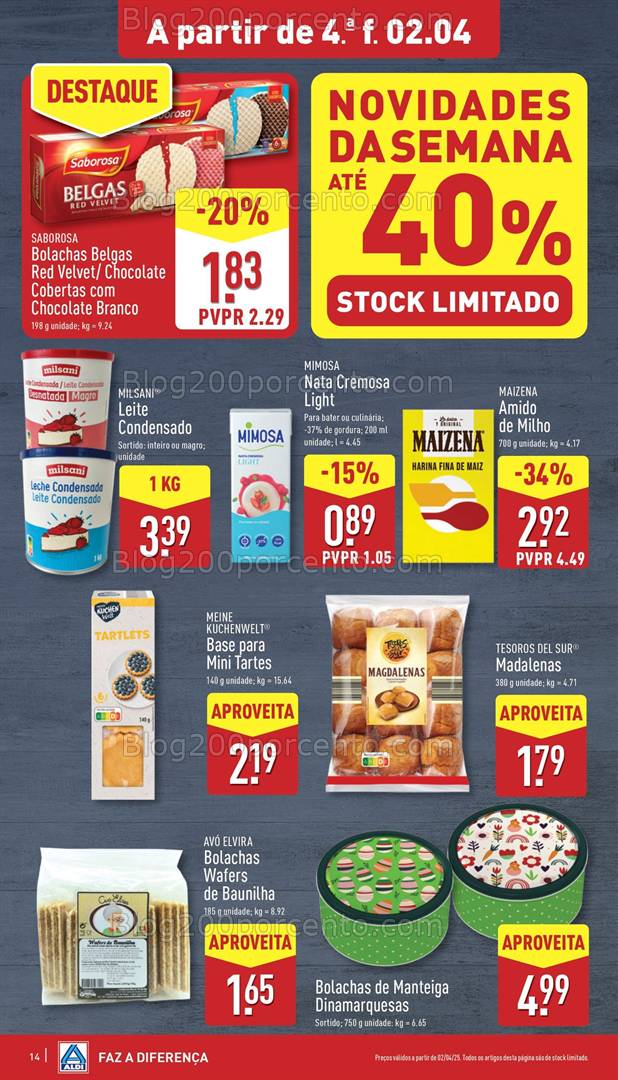 Antevisão Folheto ALDI Promoções de 2 a 8 abril