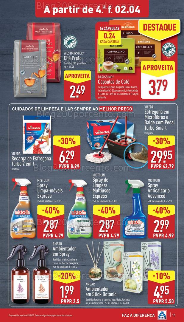Antevisão Folheto ALDI Promoções de 2 a 8 abril