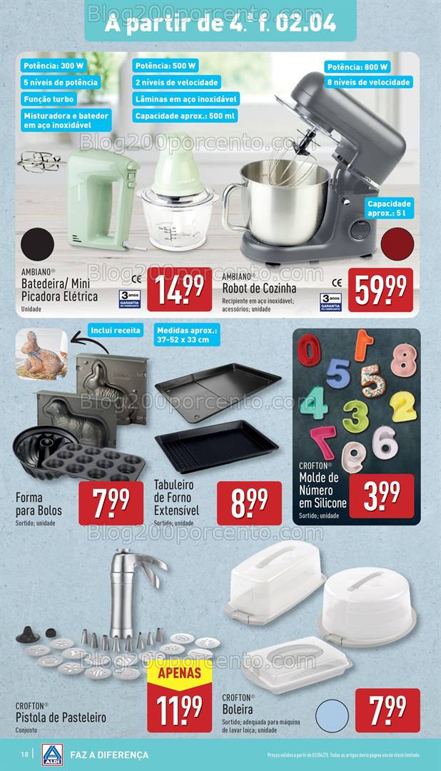 Antevisão Folheto ALDI Promoções de 2 a 8 abril
