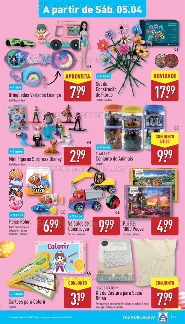 Antevisão Folheto ALDI Promoções Fim de Semana - 5 e 6 abril