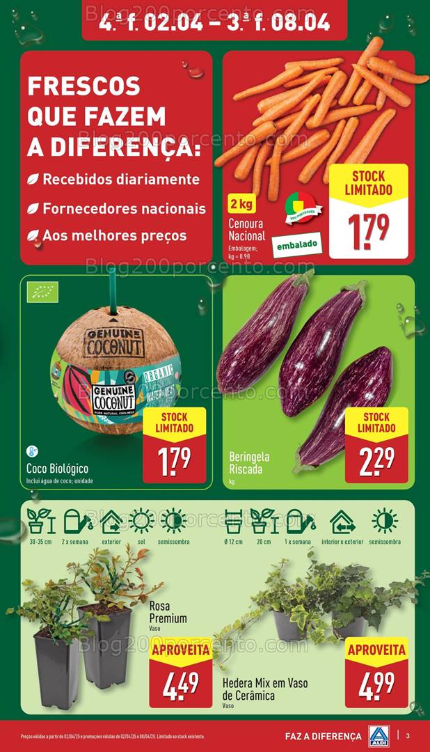 Antevisão Folheto ALDI Promoções de 2 a 8 abril