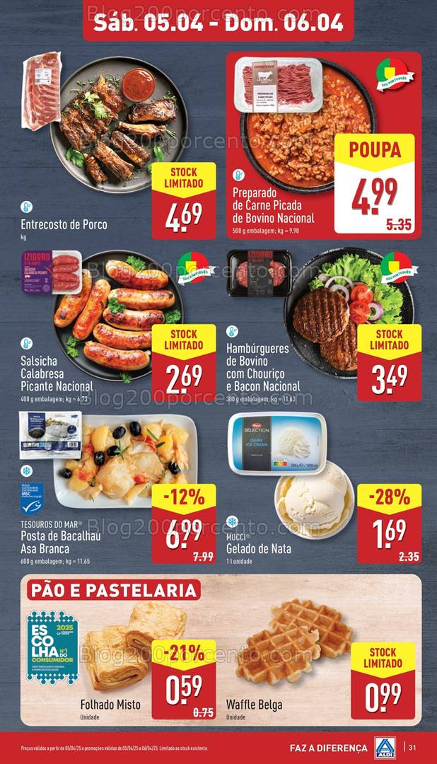 Antevisão Folheto ALDI Promoções Fim de Semana - 5 e 6 abril