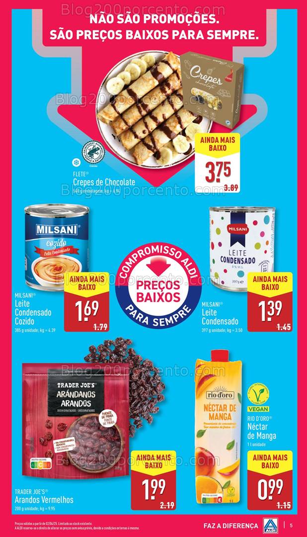 Antevisão Folheto ALDI Promoções de 2 a 8 abril