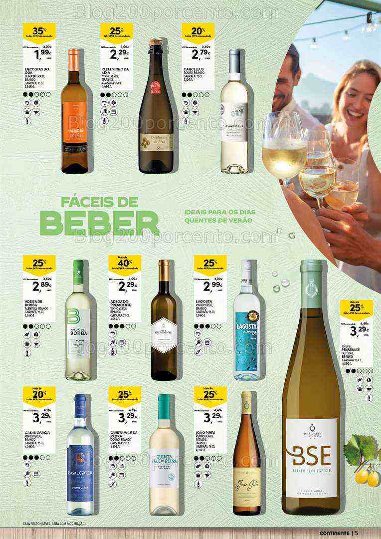 Antevisão Folheto CONTINENTE Vinhos e Aperitivos de 18 a 30 julho