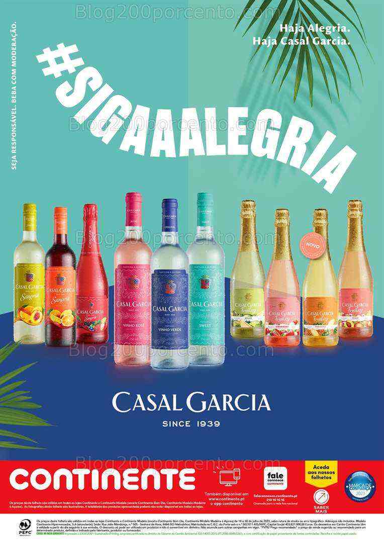 Antevisão Folheto CONTINENTE Vinhos e Aperitivos de 18 a 30 julho