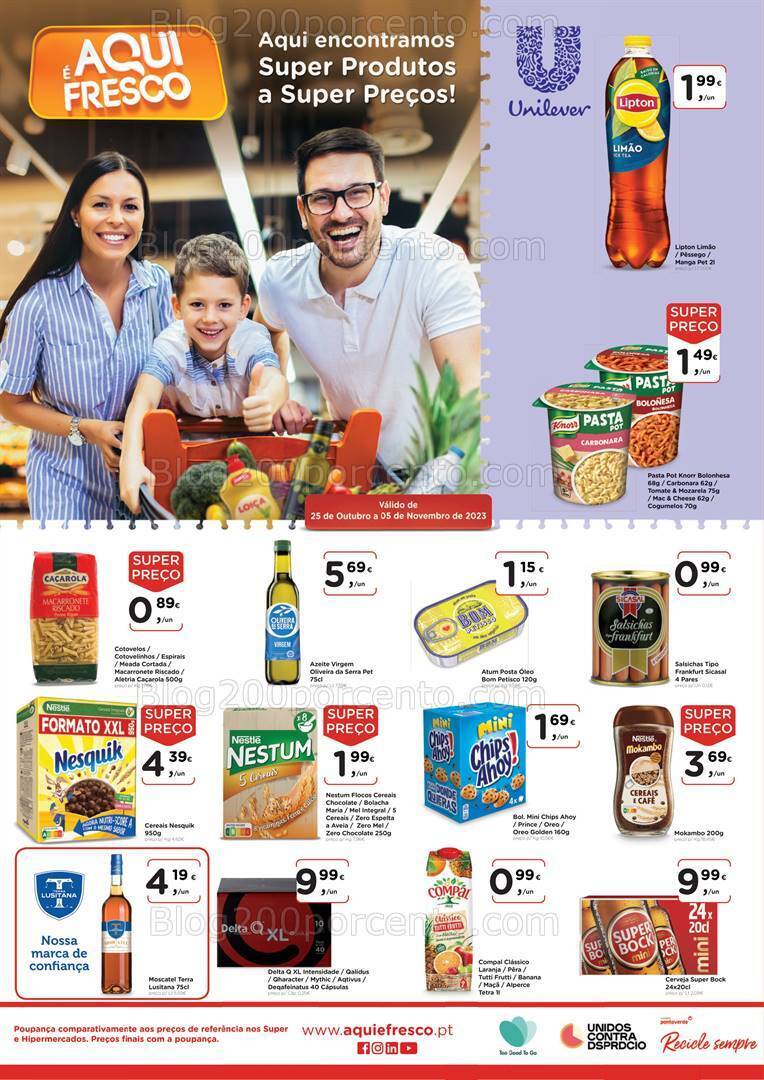 Antevisão Folheto AQUI É FRESCO Promoções de 25 outubro a 5 novembro