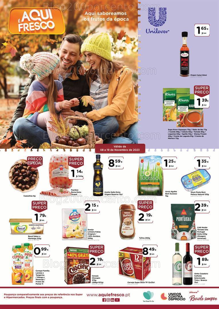 Antevisão Folheto AQUI É FRESCO Promoções até 19 novembro