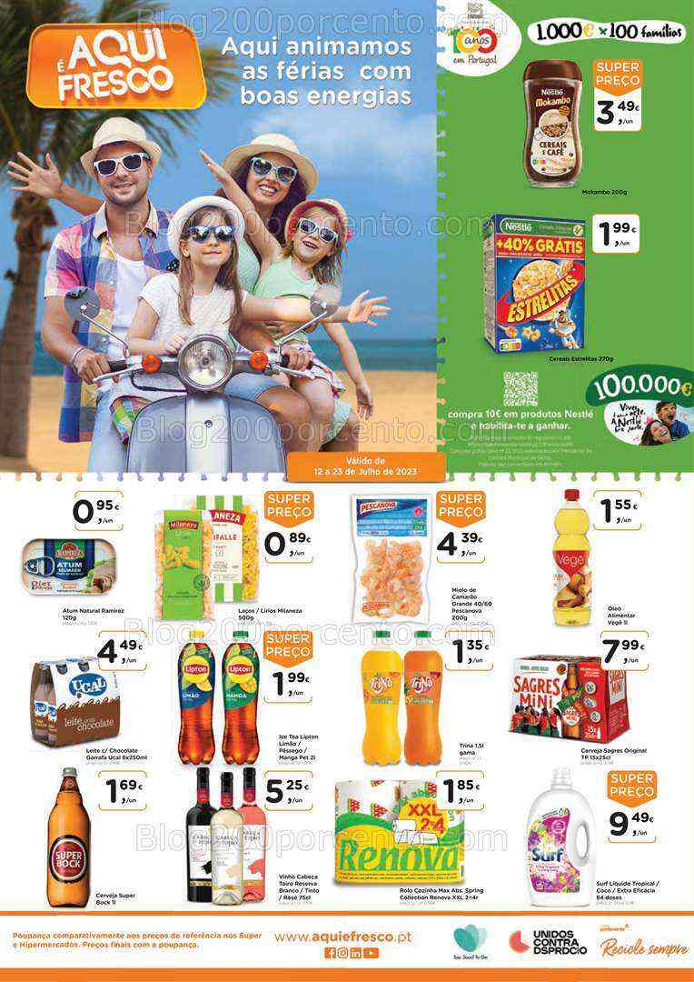 Antevisão Folheto AQUI É FRESCO Promoções de 12 a 23 julho
