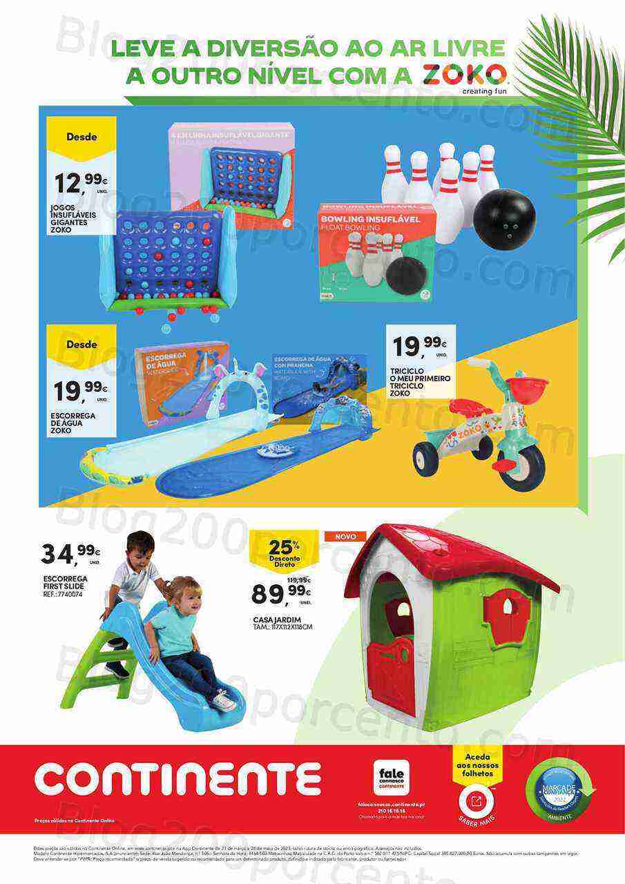 Antevisão Folheto CONTINENTE Ar Livre Promoções de 21 março a 28 maio