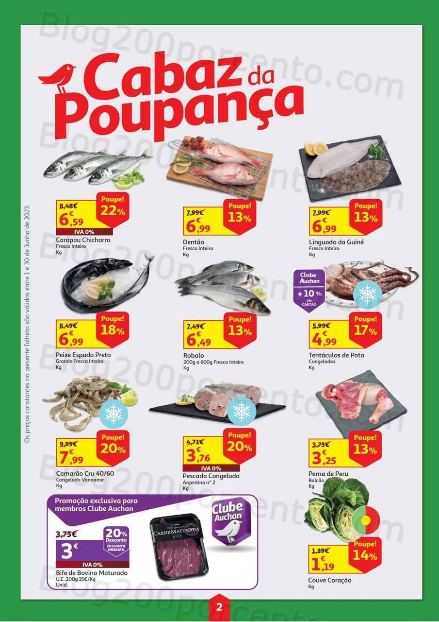 Antevisão Folheto AUCHAN Cabaz da Poupança Promoções de 1 a 30 junho