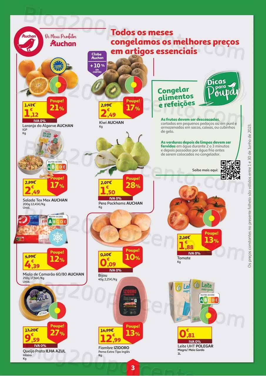 Antevisão Folheto AUCHAN Cabaz da Poupança Promoções de 1 a 30 junho