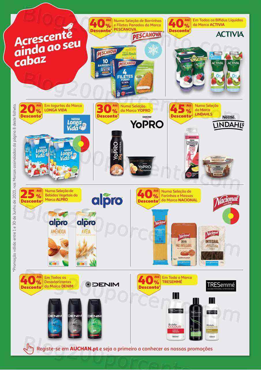 Antevisão Folheto AUCHAN Cabaz da Poupança Promoções de 1 a 30 junho